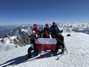 Wejście na Mont Blanc – widok ze szczytu